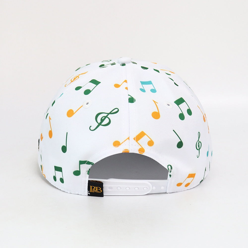 GORRA BLANCA SIMBOLOS MUSICALES