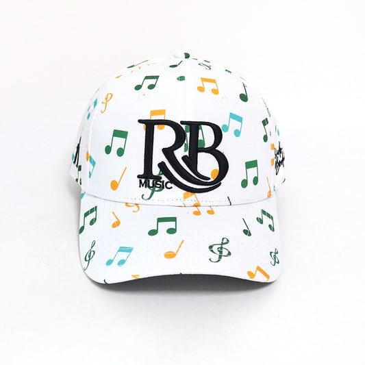 GORRA BLANCA SIMBOLOS MUSICALES